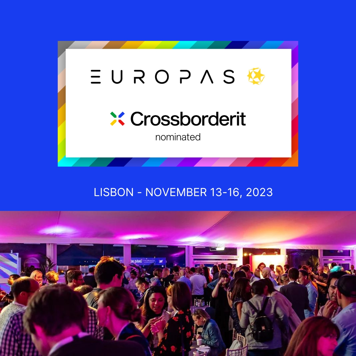 This year, #TheEuropas will be co-located with Web Summit, the world's largest #technologyconference. This is an exciting opportunity for us to showcase #Crossborderit solutions to a global audience and connect with potential customers and partners from around the world...