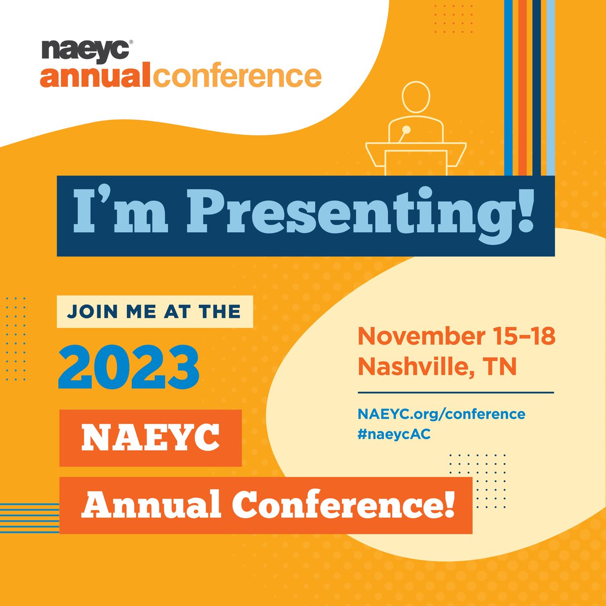 Teacher pals - Join me next week at <a href="/NAEYC/">NAEYC</a> Annual Conference in Nashville!! #movingadistrictforward #naeycac