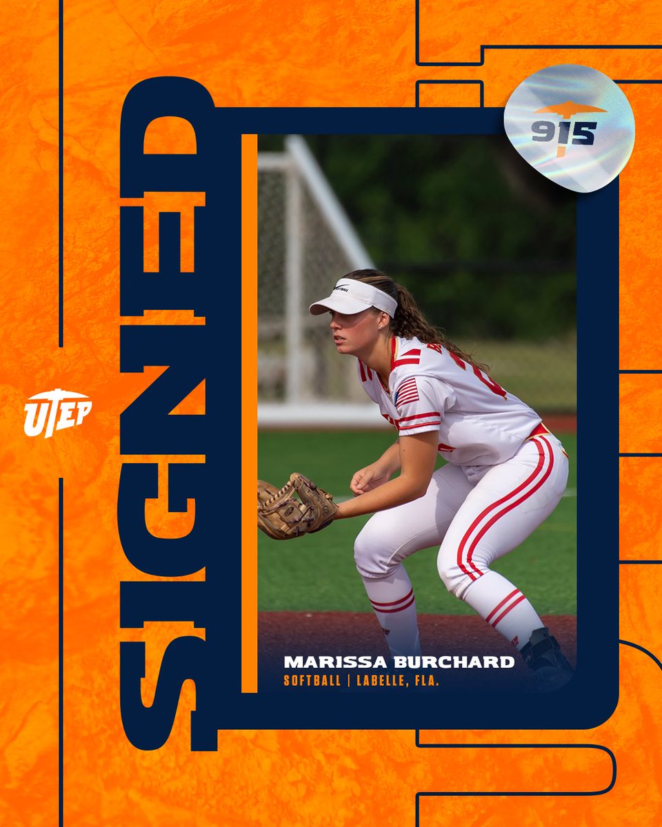 UTEPSoftball's tweet photo. 𝓢𝓲𝓰𝓷𝓮𝓭✍️

Welcome to Miner Nation, Marissa!

🔸 District Champion
🔸 LaBelle HS Home Run Record Holder 
🔸 4x Team MVP Honors

⛏️x🥎 | #utepsoftball #picksup @MarissaBurchard https://t.co/cUFI4G4nZI