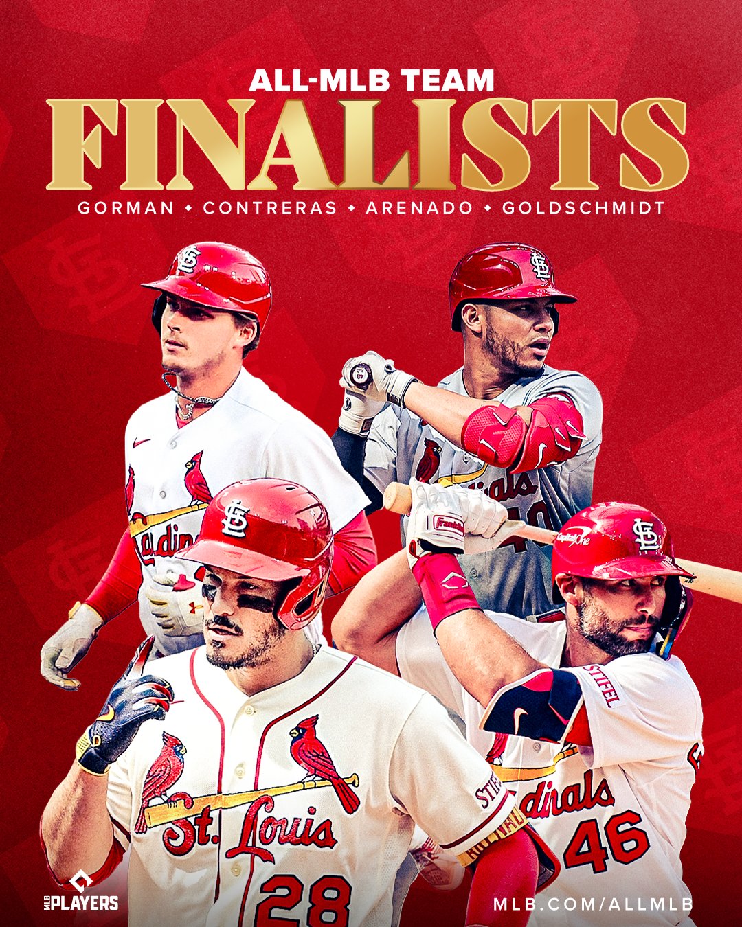 Cardinals History of Ball Caps Poster