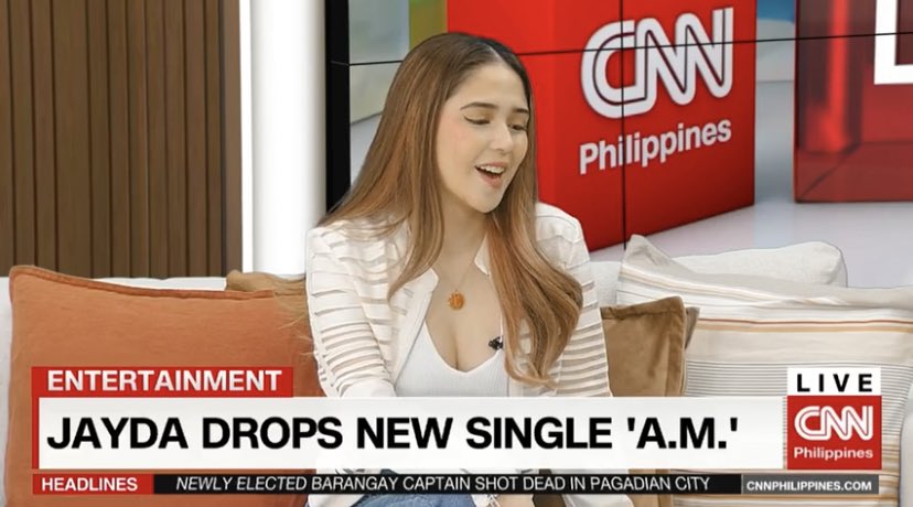 Team_JaydaOFC's tweet photo. Thank you @cnnphilippines for having @jaydaavanzado 🫶🩷 

STREAM A.M GUYS!
#Jayda #JaydaAM https://t.co/9mF6gkbifW