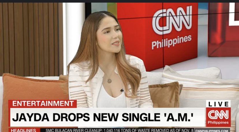 Team_JaydaOFC's tweet photo. Thank you @cnnphilippines for having @jaydaavanzado 🫶🩷 

STREAM A.M GUYS!
#Jayda #JaydaAM https://t.co/9mF6gkbifW