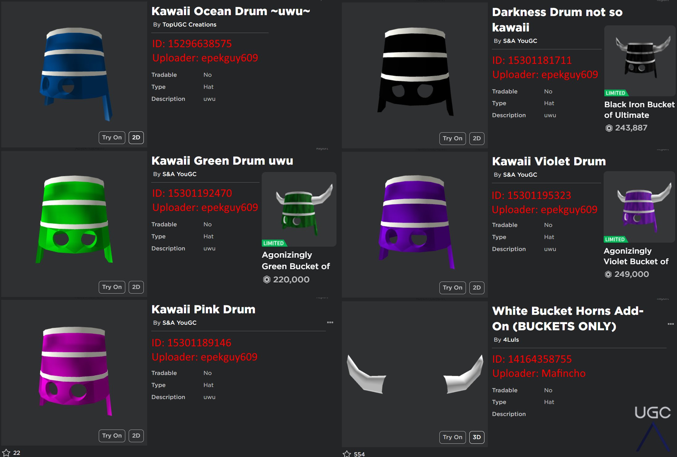 Peak” UGC on X: UGC creator Kyerium uploaded a knockoff of the item Epic  Face in 3 parts. The items are meant to be used with goqurt's Epic Face  mouth. #Roblox #RobloxUGC