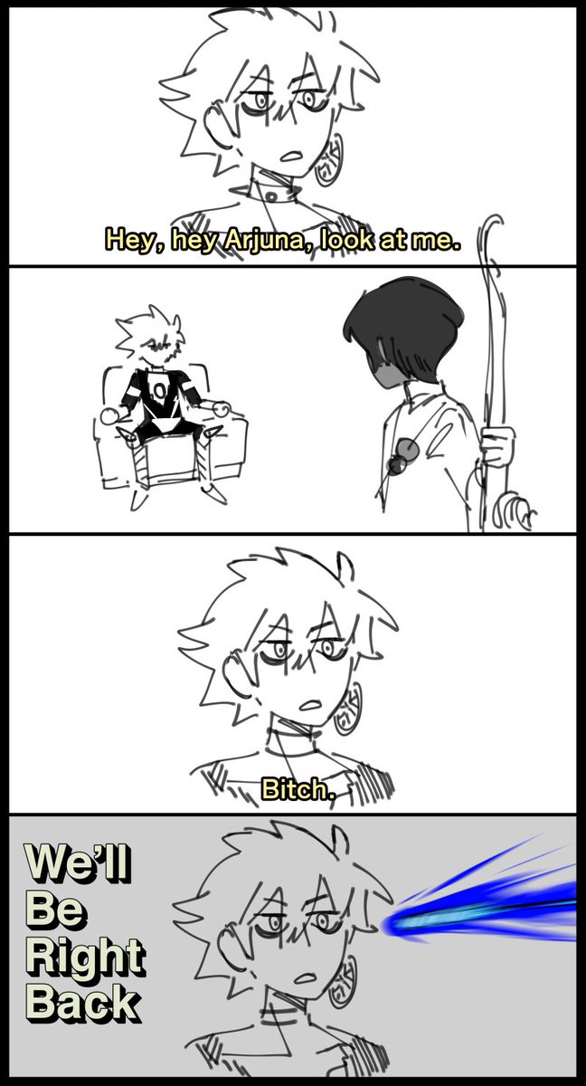 Im a big fan of mutual arjuna karna pettiness 