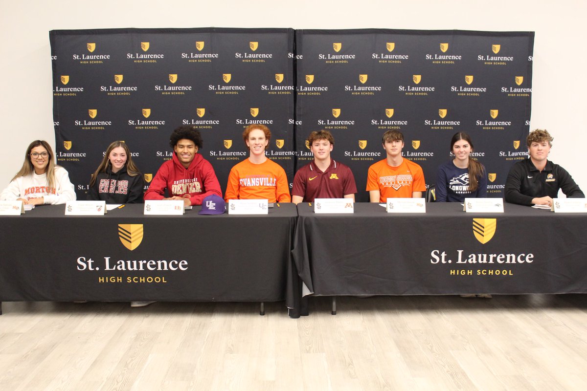 Congrats to our 8 seniors who signed their National Letter of Intent today! We are proud of all of you! #TheGoldStandard