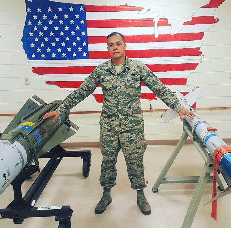 BLMFire's tweet photo. Today’s #VetsInFire spotlight is Carlos M Valadez Jr, Security Guard @NIFC_Fire! During Carlos’s time with the military, he served with the @USMC as a helicopter mechanic & the @usairforce as a munitions specialist. Thank you, Carlos, for your service!
#ItTakesAllOfUs https://t.co/nS7rRRpr49