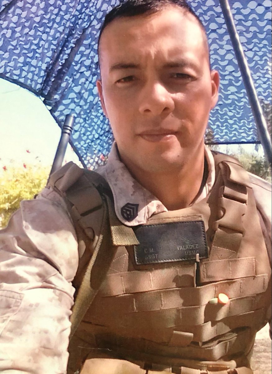 BLMFire's tweet photo. Today’s #VetsInFire spotlight is Carlos M Valadez Jr, Security Guard @NIFC_Fire! During Carlos’s time with the military, he served with the @USMC as a helicopter mechanic & the @usairforce as a munitions specialist. Thank you, Carlos, for your service!
#ItTakesAllOfUs https://t.co/nS7rRRpr49