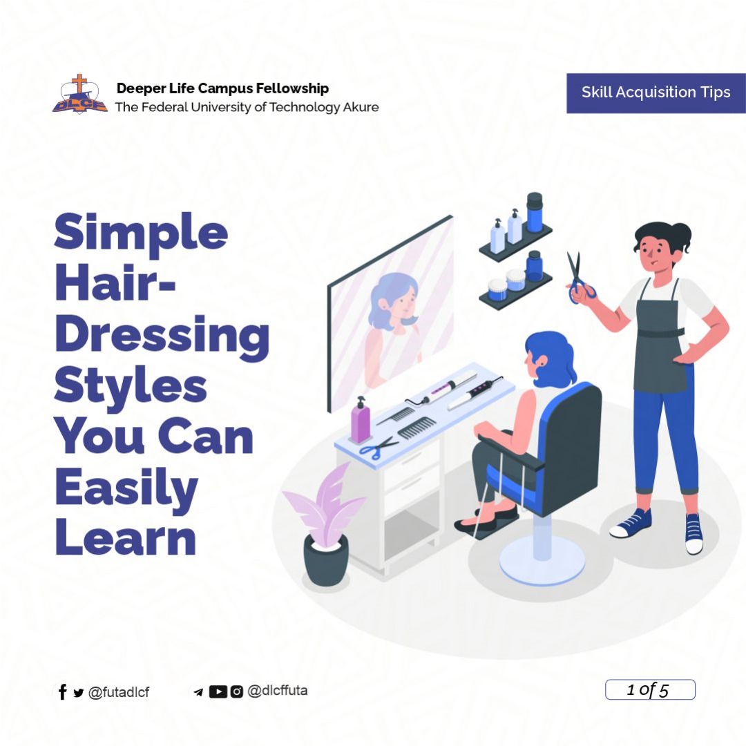FutaDlcf's tweet photo. Good morning guys, today, we are here with something for the ladies...
Simple Hairdressing styles you can easily learn....
#dlcffuta
#skillsacquisition
#simplehairstyles
#YPF https://t.co/b9cOytMj4X