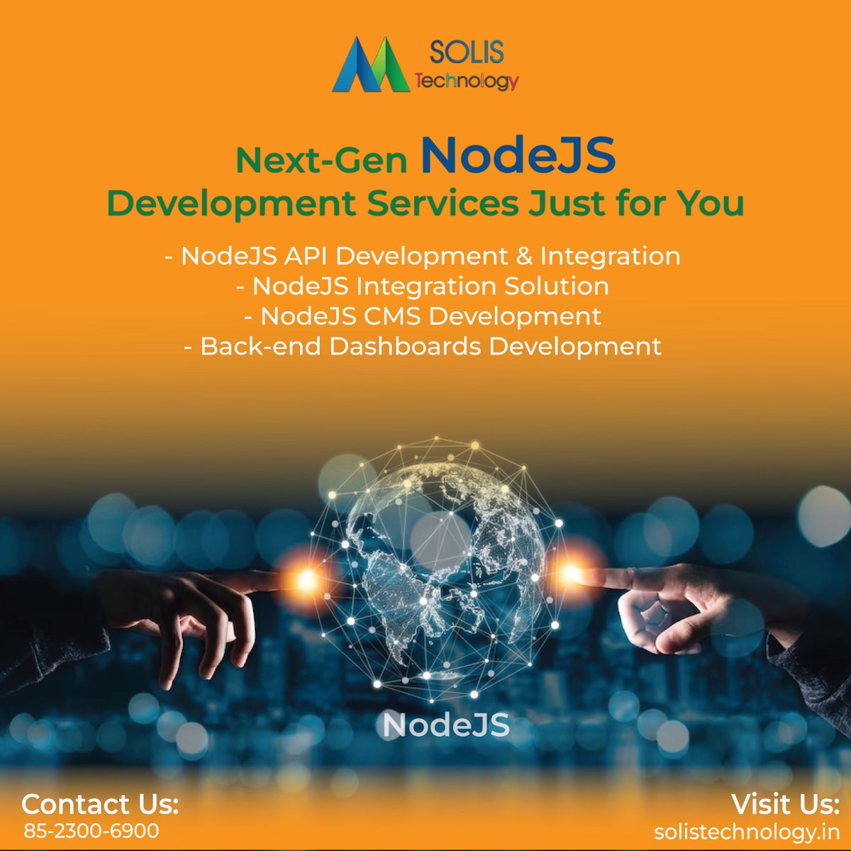 solistechnology's tweet image. Next-Gen #NodeJS_Development_Services Just for You
With #SolisTechnology's #NodeJSdevelopmentservices, you can also give your back-end unrivalled strength and robustness.
#nodejs #css #html #javascript #reactjs #programming #python #angular #php #webdeveloper #java #frontend