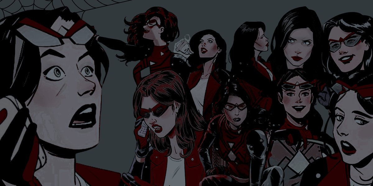 ⠀⠀⠀⠀⠀⠀⠀⠀⠀⠀⠀⠀ 

⠀⠀⠀⠀gotham's friendly neighbor spider-light 

⠀b. wayne's secretary with a  secret ⠀double⠀ life    ⠀⠀⠀⠀⠀⠀⠀
⠀⠀⠀⠀ ⠀long story short : a spider-woman⠀  ⠀⠀