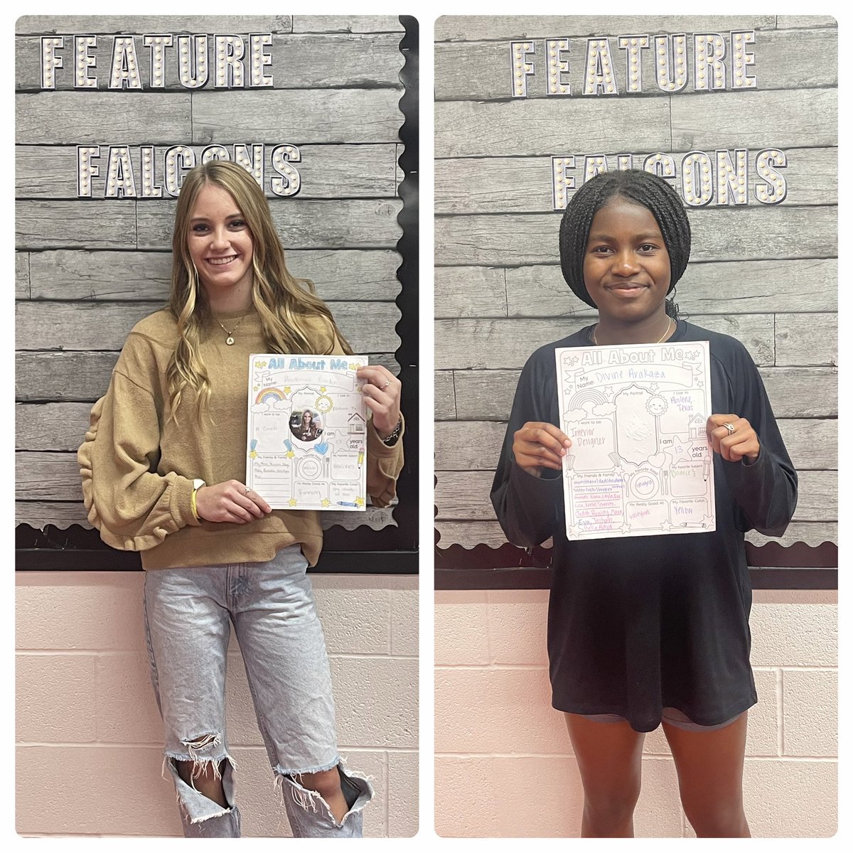 mann_girls's tweet image. Feature Falcons for November are Anderson Braden and Divine Arakaza. 
Anderson participates in XC, Volleyball, Basketball, and Track.
Divine participates in Volleyball, Basketball, and Track. 
Looking forward to seeing all the great things they will accomplish this year! #GetOne