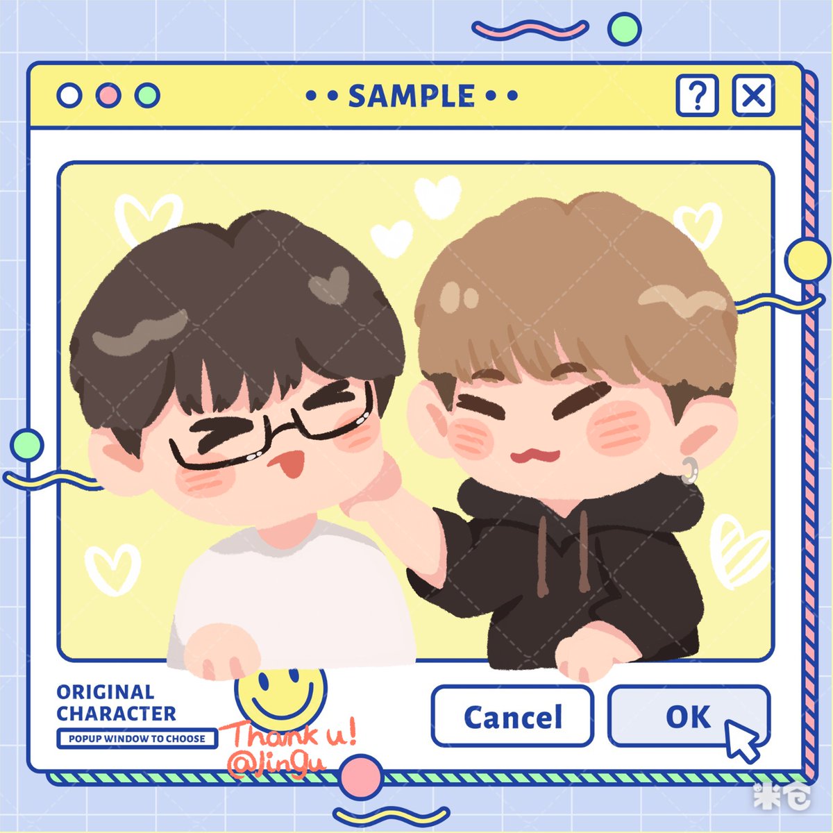 jingu289's tweet photo. Commission Chibi from your idol. Thank u so much. #commissionsopen #commissionart #commissionchibi #ychcommission #digitalpainting #lineless #avatarchibi #ychchibi #chibidigital #chibiidol #bts #chibibts #jungkook #V #taetae #jkook #taehyung #chibikiss #funny #chibime https://t.co/OvYVKaY9Bm
