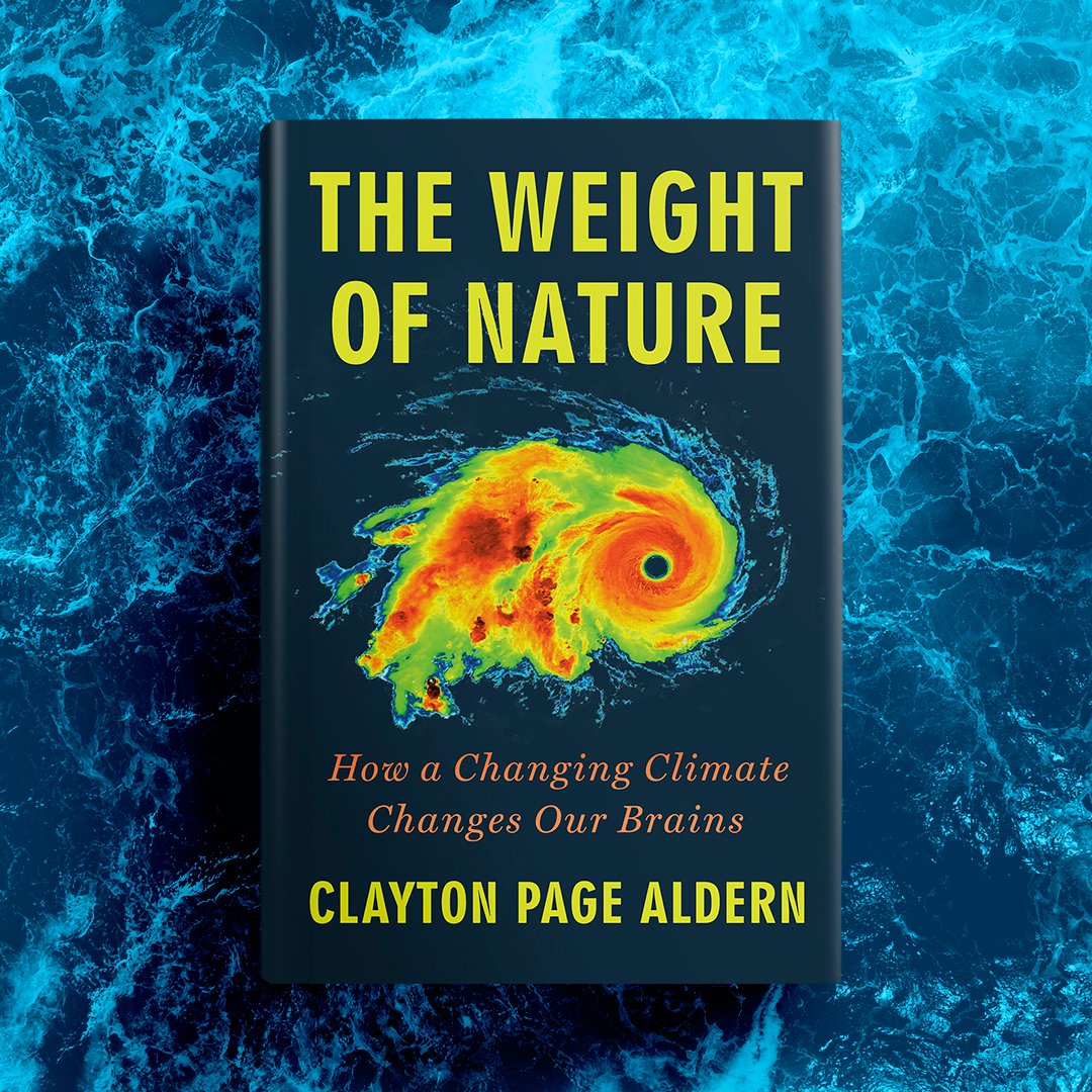 🌎🔥🧠 Humbled and beyond excited to share the cover for THE WEIGHT OF NATURE, my book on what climate change is doing to our brains, coming to you live from @DuttonBooks @penguinrandom in April 2024.

You can preorder it starting today via this link: bit.ly/TheWeightofNat…