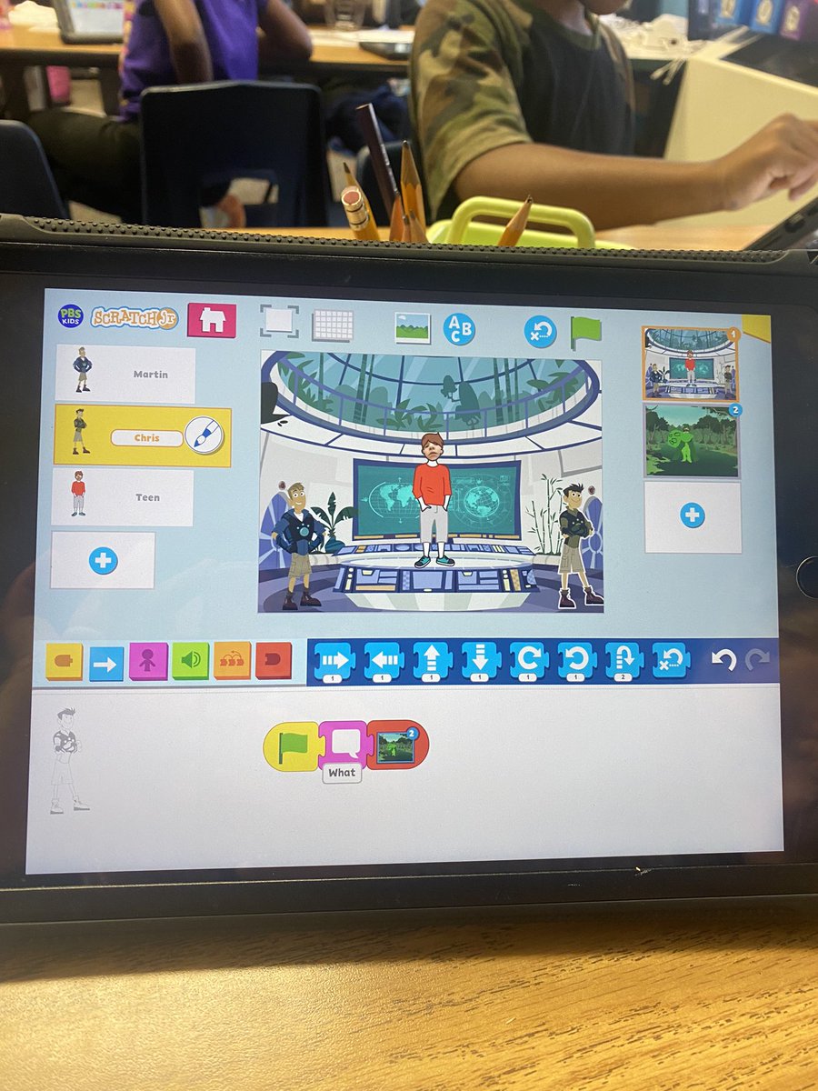 Cheetah speed and lizard glide….today we used code to transform from the Tortuga to our creature power to show what we learned about animal adaptions <a href="/MrRay_Media/">Mr. Ray</a> #BentonBold #CPSbest #WildKratts