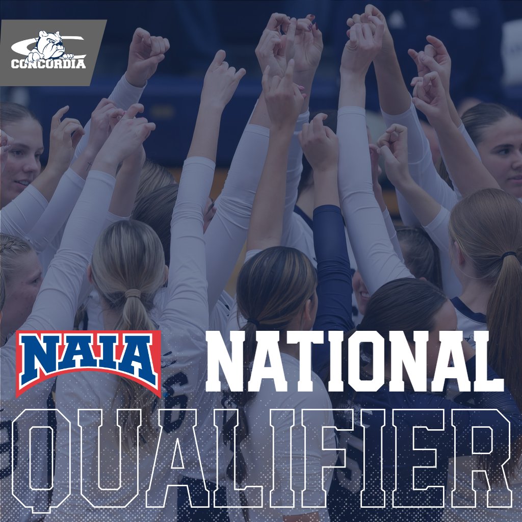 🏐 | <a href="/cunevolleyball/">Concordia Bulldogs Volleyball</a> is locked into the national tournament with an automatic bid!

The Bulldogs have qualified for nationals for the fifth-consecutive year and for the sixth time in program history. 👏👏👏