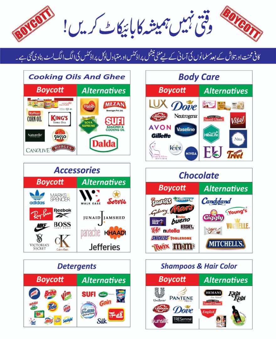 Boycott Israeli Products

💥💥🎯💥💥

#Boycott #BoycottMcDonald #BoycottCocaCola #BoycottIsraeliGoods #BoycottStarbucks #BoycottIsraeli #BoycottPepsi #BoycottKFC #BoycottPizzaHut #BoycottCheetos #BoycottBurgerKing #BoycottNutella