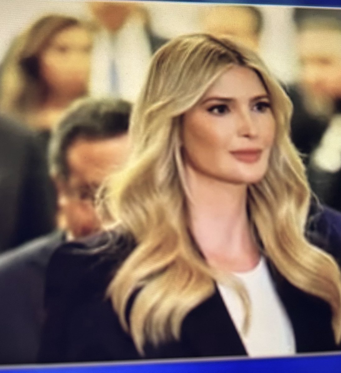 Did the Saudis buy #IvankaTrump, Hitler’s daughter wife a chin or did she slide it into sheets and shit for Trump hotel in DC? She looks like a Kartrashian, filled with plastic and bile — very on brand.
