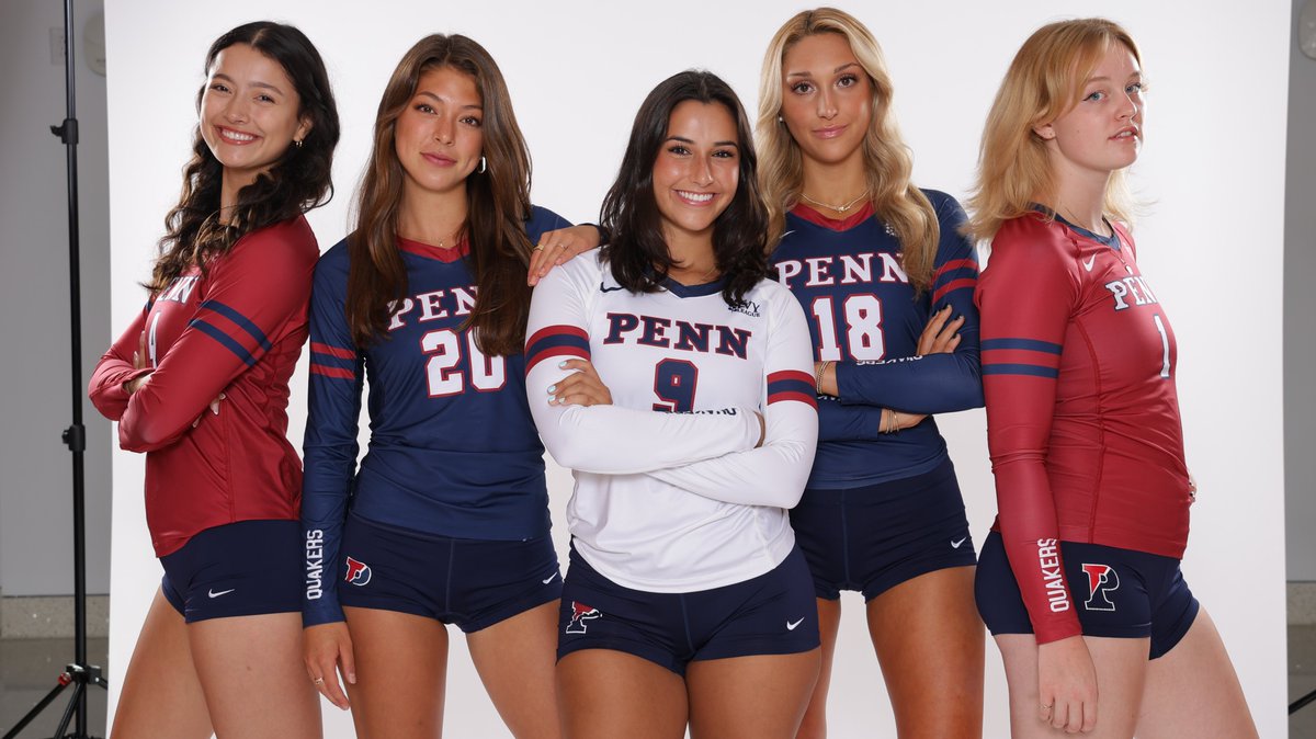 PennVolleyball's tweet photo. Does a group have more fun than our seniors? We don't think so. Join us this weekend to celebrate them, especially when we honor them prior to Saturday's 5 p.m. match with Dartmouth!  

📰 https://t.co/1BwwGBW4kv

#FightOnPenn ❤️💙🏐 https://t.co/xRrIHMDqFR