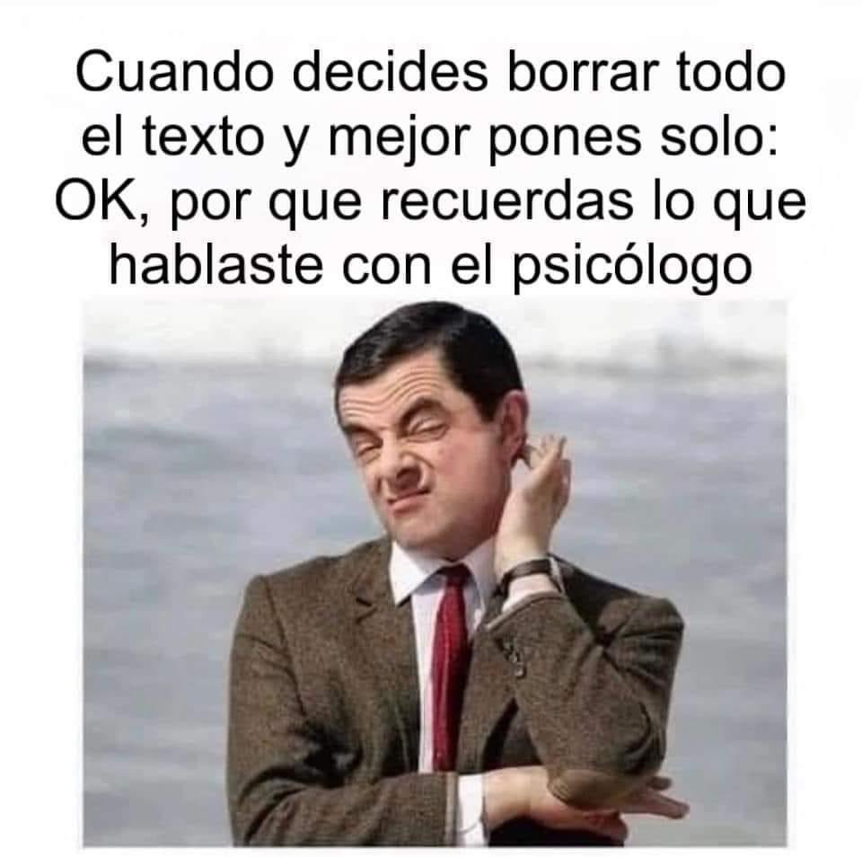 Así pero yo soy mi propia psicóloga 😌