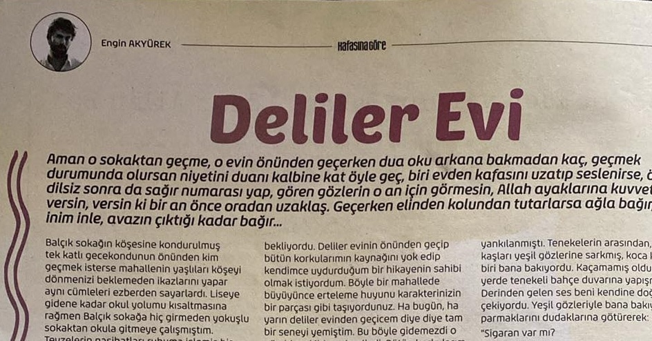 EnginAkyurekUY's tweet photo. Compartimos con ustedes la traducción al español de #DelilerEvi el último relato de #EnginAkyürek para la revista @_kafasinagore #KafasınaGöre
#LaCasaDeLosLocos
👉 https://t.co/ixBlfLYLqX
.
.
Cc @EnginAkyurek_Pe https://t.co/eaRkByMZbU