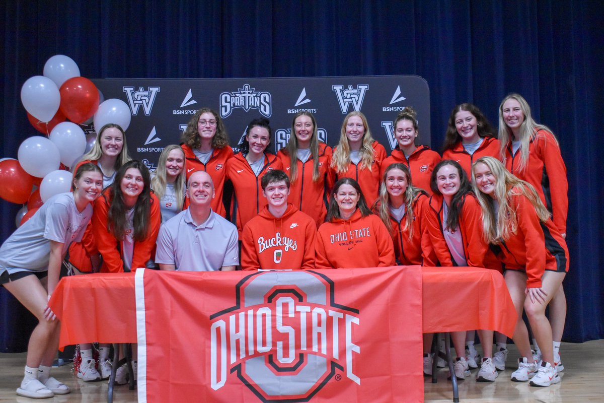 Volleyball is family.

He grew up on the court and sat next to dad on the bench🫶 A huge congratulations to head coach Travis Hudson’s son Drew as he signed to play men’s volleyball at Ohio State!