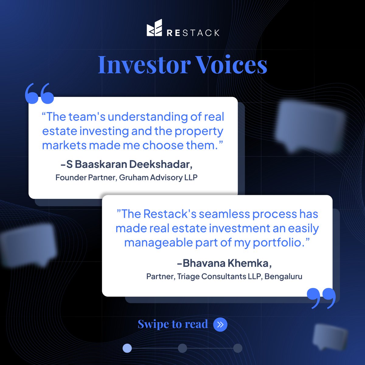 restackofficial's tweet image. Discover The Restack: Simplifying Real Estate Investing!

Hear what our Valued Investors Have to Say about us.

Join The Restack today for up to 16% IRR with regular income.

#RealEstateInvesting #TheRestack #FinancialFreedom #NCD