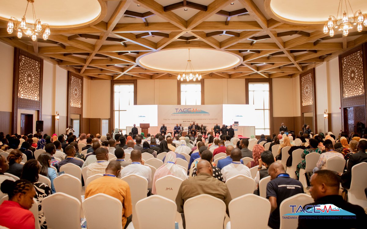 Opening ceremony for the 5th Tanzania conference on emergency Medicine (TACEM) 2023 with the theme : Developing resilient Emergency care system for sustainable universal health coverage in Tanzania. #tacem2023 #EmergencyMedicine