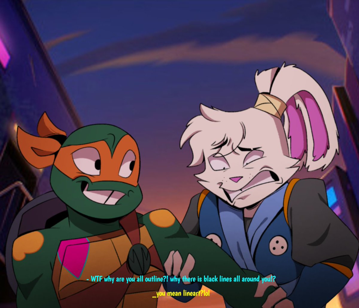 sally__84ir's tweet image. I never drawing something faster than this in my entire life.
 #rottmnt #SaveROTTMNT 
#SamuraiRabbit  #usagichronicles #yuichiusagi #rottmntMikey