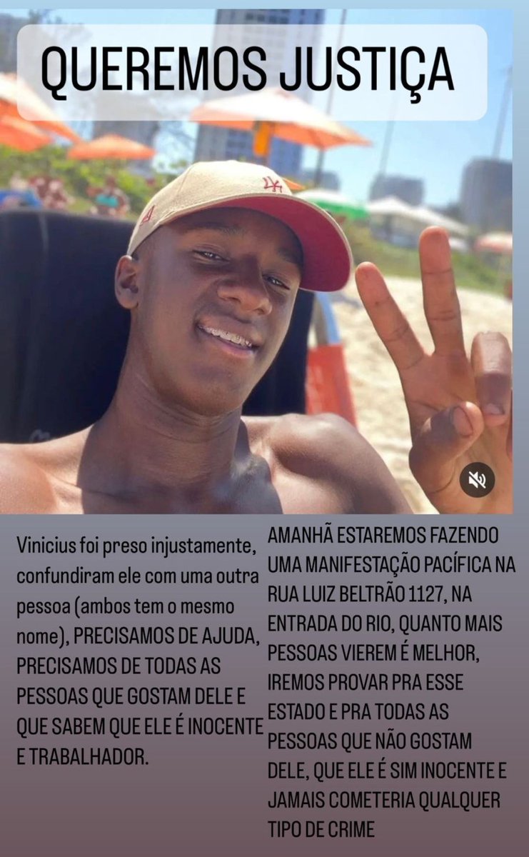 Mayarinhak2's tweet photo. GENTE PEÇO POR FAVOR PARA QUE TIDOS QUE VE ESSA FOTO COMPARTILHE, MEU IRMÃO FOI PRESO INJUSTAMENTE, MAIS UMA VÍTIMA, ELE É TRABALHADOR, FOI CONFUNDIDO COM UM OUTRO MENINO.
POR FAVOR COMPARTILHE!!!!!!!!!!! https://t.co/GuKfhgwpRX