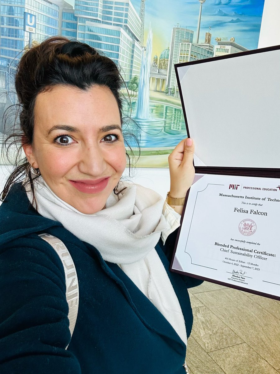 Felisa Falcon (@felfalc) on Twitter photo Knowledge takes no space and it is which we will take with us, and especially to share with others! 🌷✨💡<a href="/MITProfessional/">MIT Professional Ed</a> #continuouslearning #gratitude #chiefsustainabilityofficer 💚 Knowledge takes no space and it is which we will take with us, and especially to share with others! 🌷✨💡<a href="/MITProfessional/">MIT Professional Ed</a> #continuouslearning #gratitude #chiefsustainabilityofficer 💚