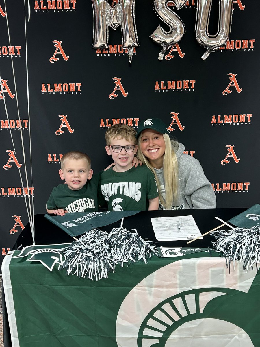 Congratulations to <a href="/AvaPanduren/">Ava Panduren</a> on her signed NLI to <a href="/MSU_wsoccer/">Michigan State Women's Soccer</a>! Can’t wait to see you on the field in East Lansing! #GoGreen