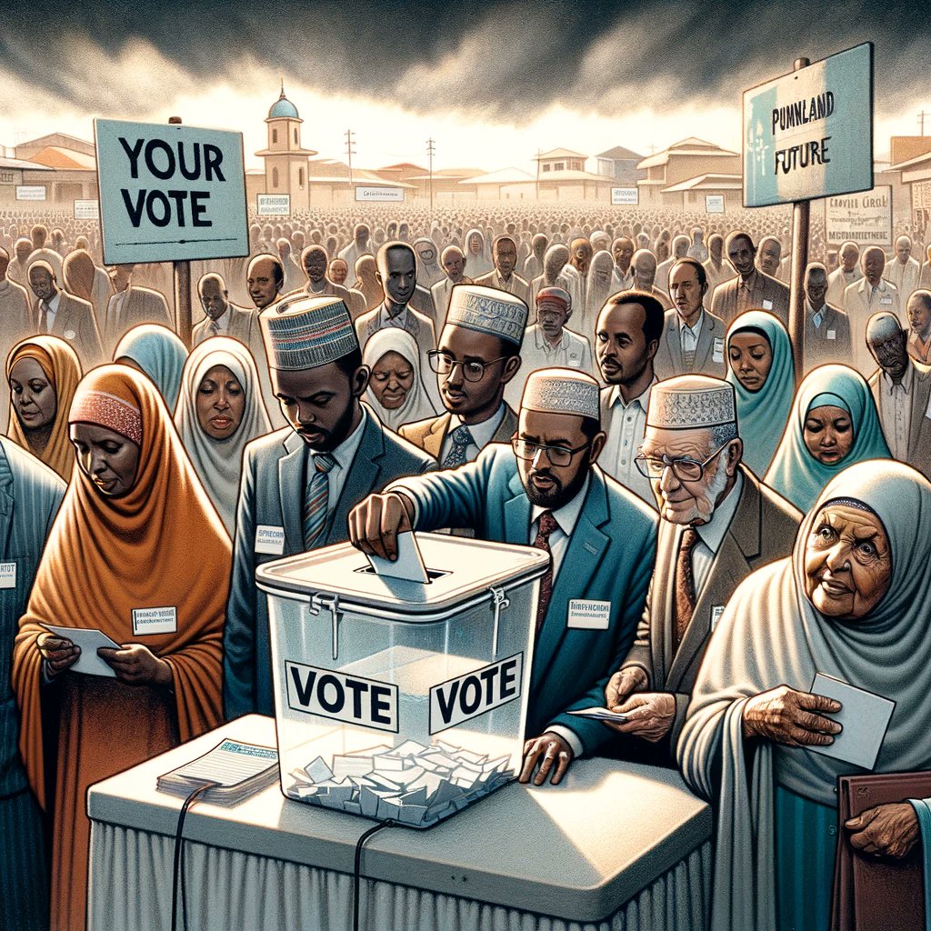 Farshaxanfikir's tweet photo. The citizens of #Puntland are rallying for their right to vote, to shape their future through the ballot. It's time for voices to be heard and leaders to be chosen by the will of the people. #PuntlandVotes #Garowe #Mogadishu #Somalia https://t.co/K9Am3f0urW