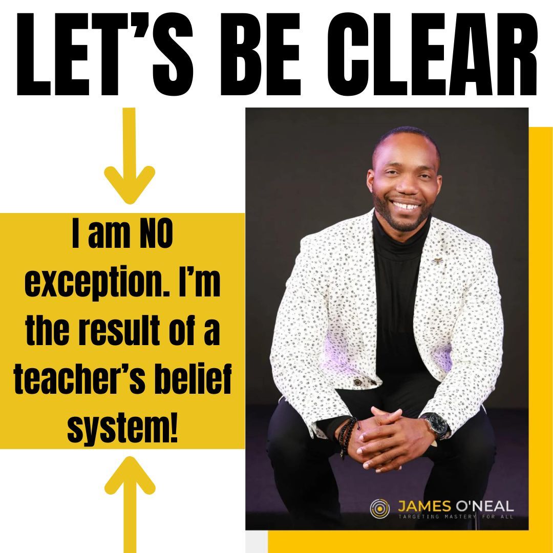 Crystal clear: I am no exception, and countless black boys aren't either. It's about perspective. I'm the result of a teacher's belief system. There are more like me, waiting for genuine belief, support, and opportunities. Let's shatter stereotypes. #Equality #MasteryForAll