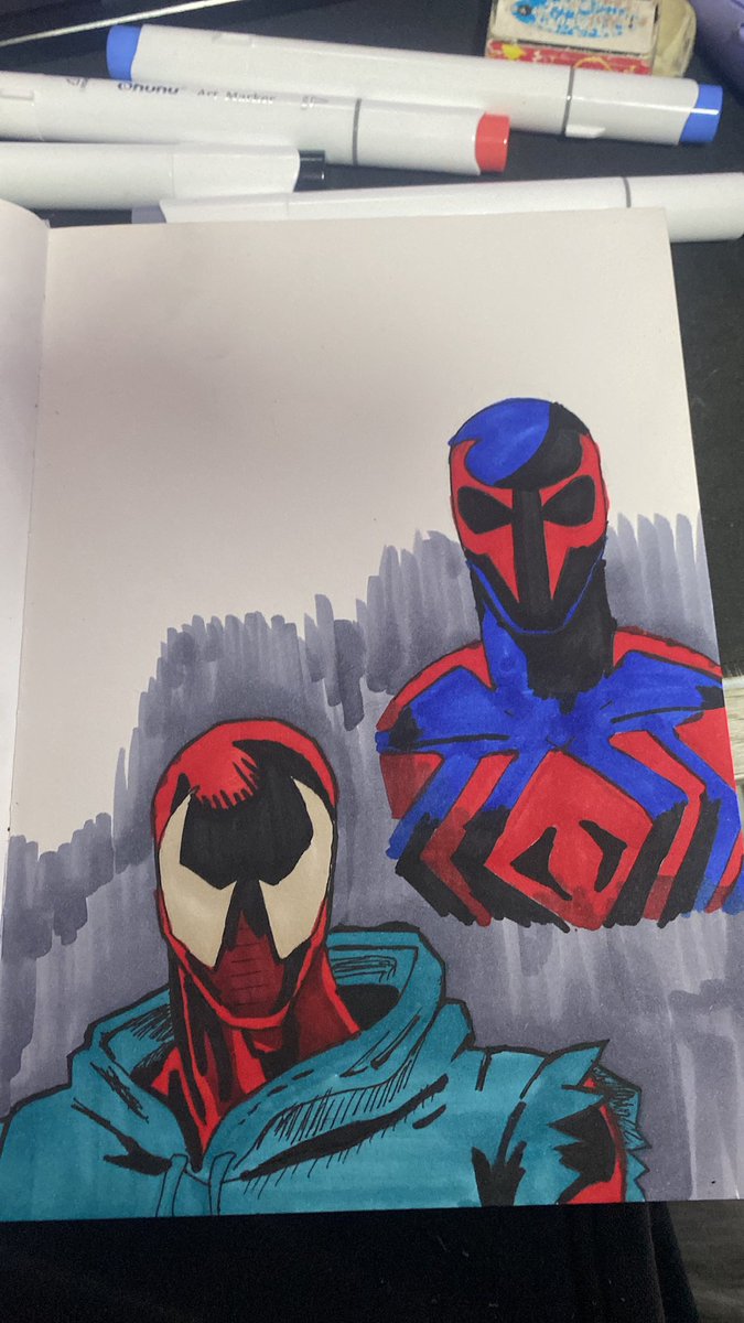 TheLittl3Artist's tweet photo. #sketchart #SpiderVerse https://t.co/7l4nPrbNIn