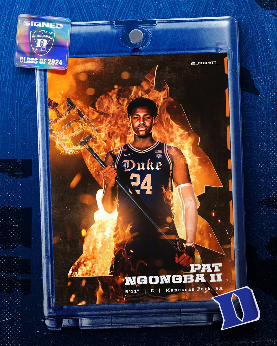 OFFICIAL: <a href="/NgongbaPatrick/">Patrick Ngongba II</a> is a Blue Devil‼️🖋️

#TheBrotherhood 🔥😈
