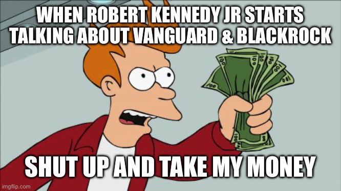 The countdown to the extinction of @BlackRock & @Vanguard_Group has begun. The rise in the polls of @RobertKennedyJr is the beginning of their destruction! #AllTheWayWithRFK #Kennedy24 #Kennedy2024 #KennedyAmericans #KennedyIndependents #KennedyisTheRemedy