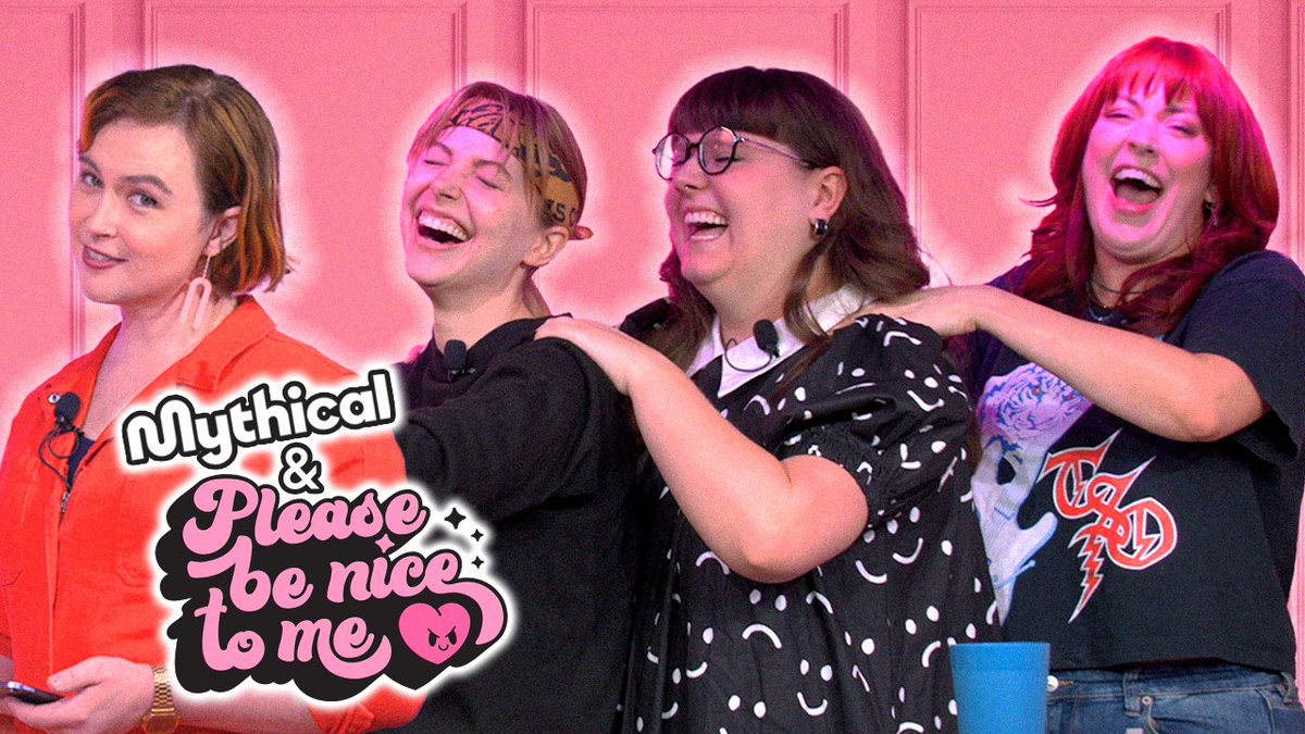 Things get Mythical on this week's episode of Please Be Nice To Me! @StevieWLevine, @FlemilyEming, and Jordan Myrick join @mc_lotta to apologize for weird Redditors, lie to each other, and vent (calmly). Watch the full episode here! youtu.be/SdKtZMctr6U