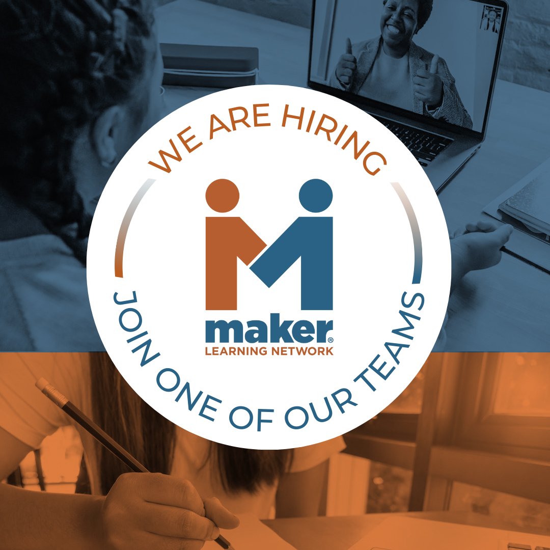 Maker_Learning's tweet image. We Are Hiring! 
Are you ready to join one of our teams and become a change-maker? 
Start here: indeed.com/cmp/Maker-Lear…