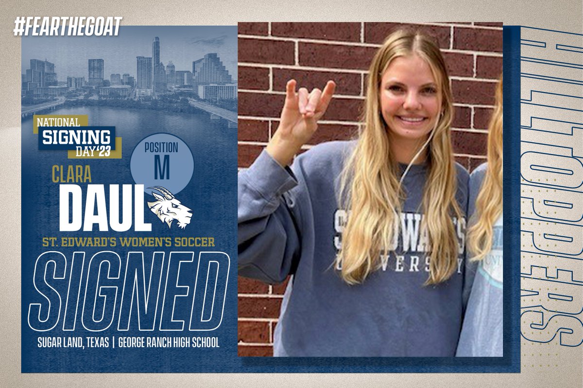 ✍ Officially signed, officially a Hilltopper! Welcome <a href="/clara/">Clara</a>.daul !

Midfielder from Sugar Land, Texas. @risesoccerclub #FeartheGoat #SEUWSOC