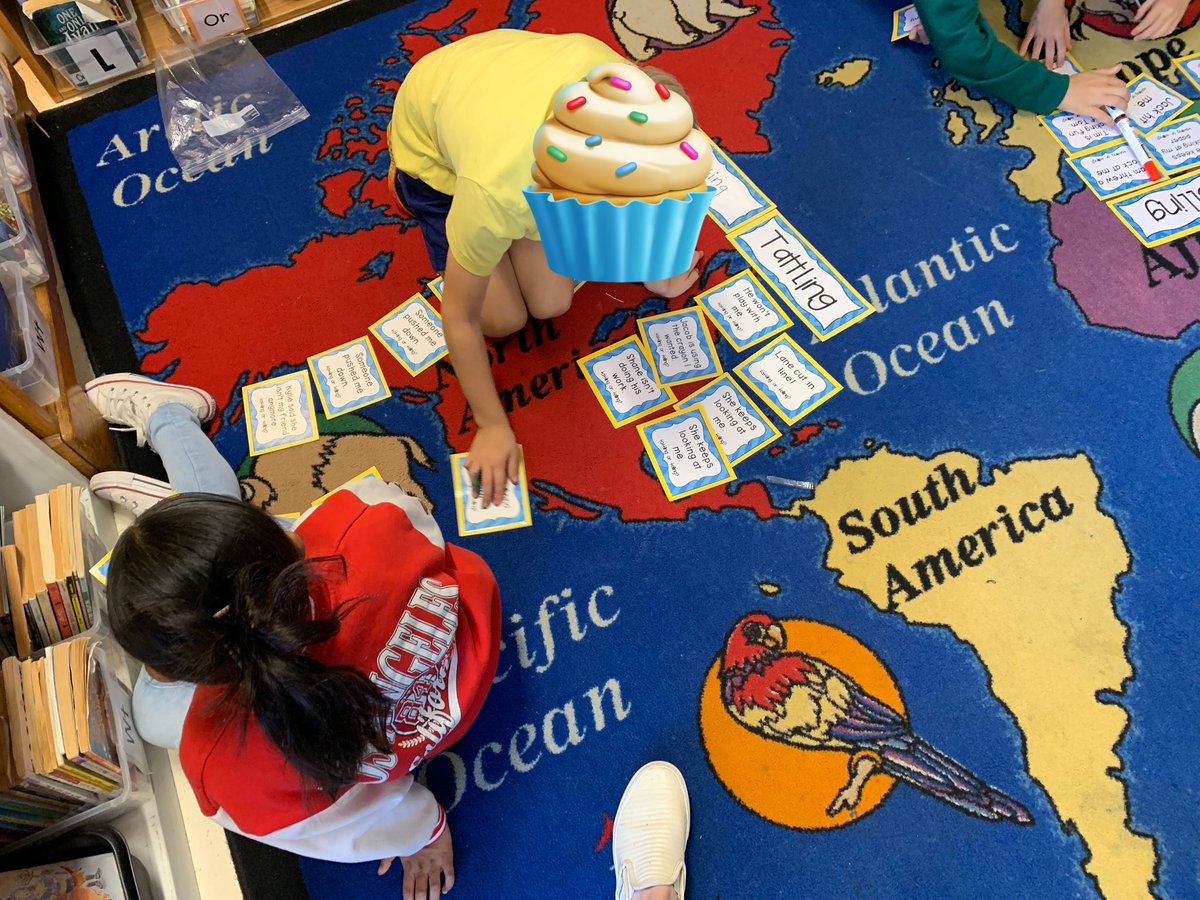 Our class enjoyed a lesson with Marvelous Mrs. Brown today! We practiced the difference between tattling and reporting. Students gave great examples and worked together to sort through scenarios with a partner. <a href="/ClubBlvdManatee/">Club Boulevard</a>