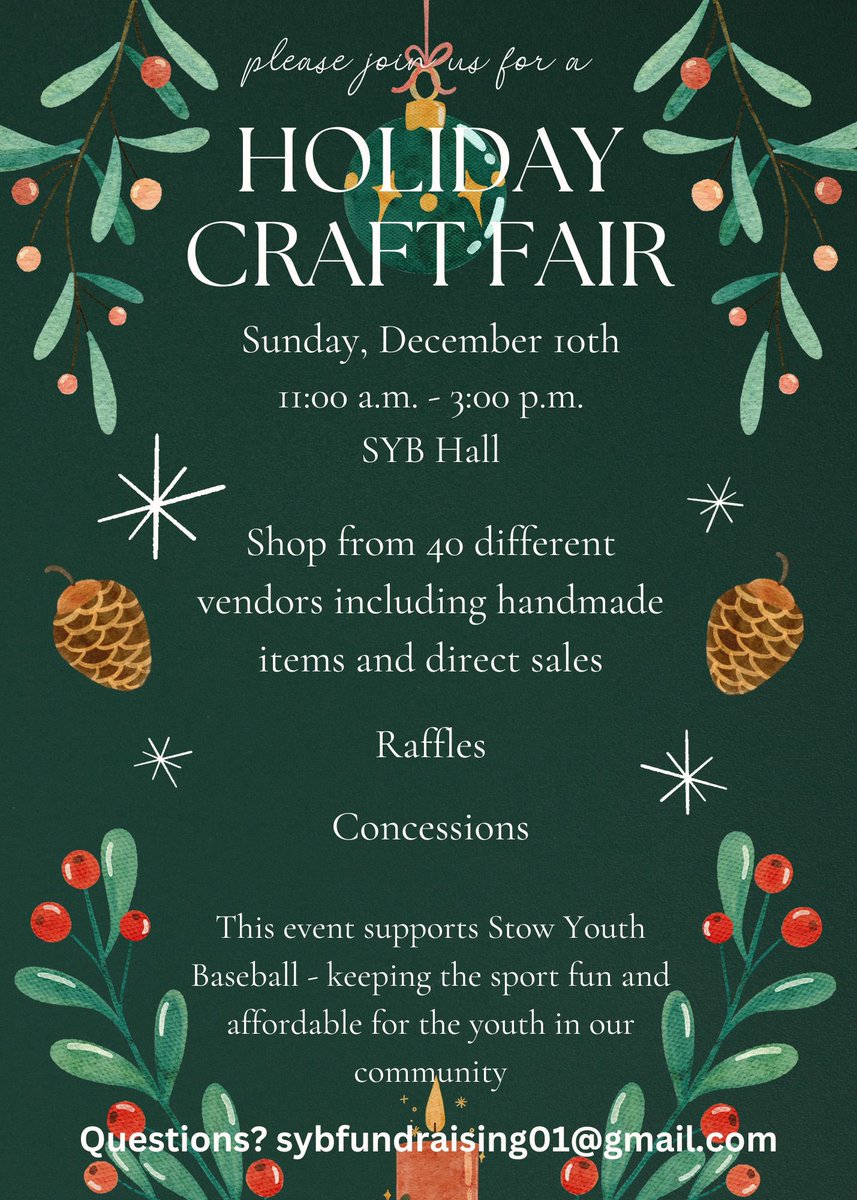 We hope you all enjoy us for a fun day of shopping! 

*Vendor slots are currently full.