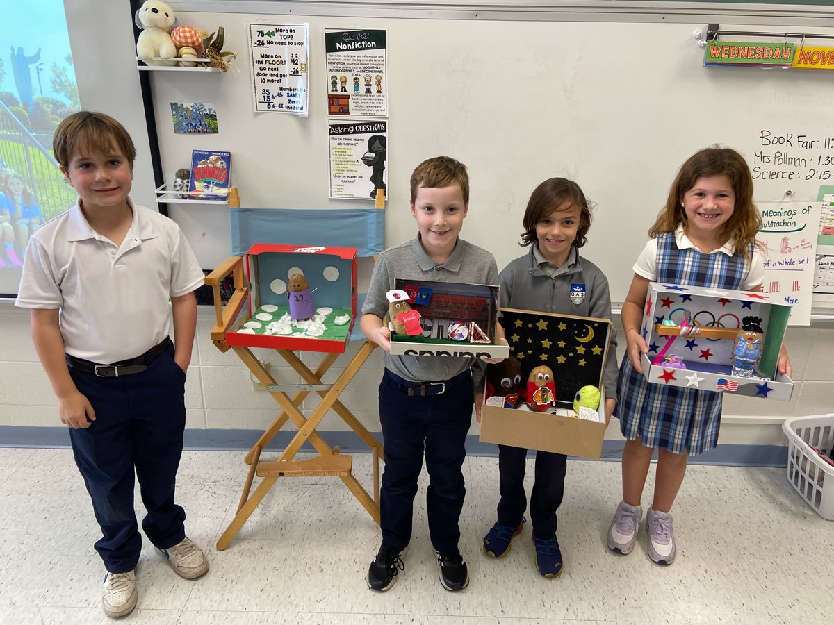 QASSchool's tweet photo. QAS third graders were very creative with their potato project. Great job!! https://t.co/ou2aHO6oZv