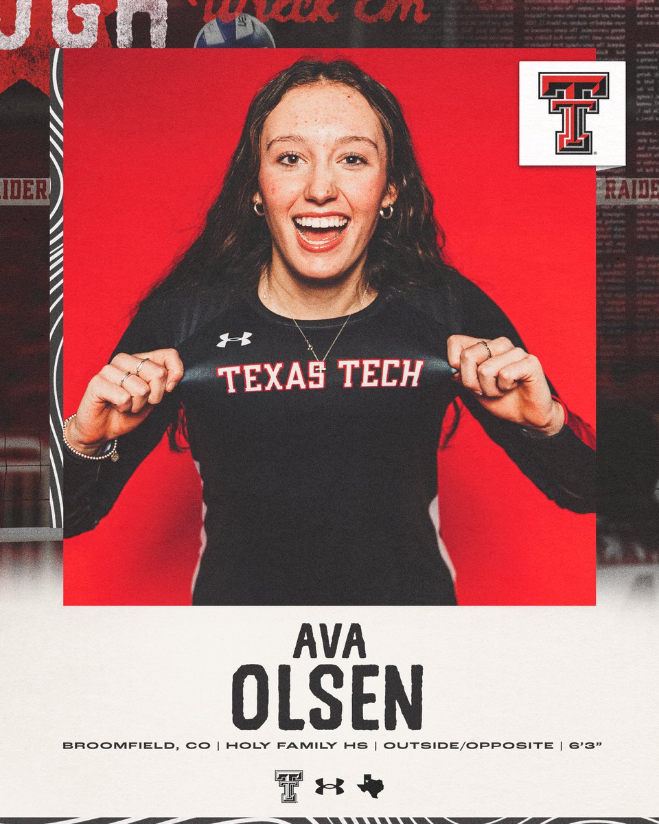 Officially signed ✍️   

Welcome to the Red Raiders, Ava!   

#WreckEm