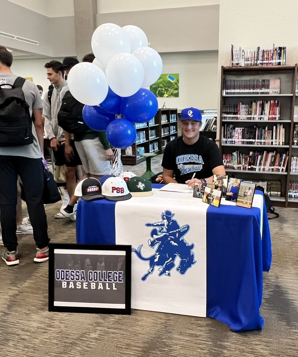 Thank you to all my coaches, teachers, teammates and friends that came out to my signing today.  Truly blessed to officially sign <a href="/OdessaCBaseball/">Odessa College Baseball</a> @CoachStoryLT <a href="/BKAgamennone/">Brandon Agamennone “Aggie”</a> <a href="/TrailBlazerBB/">LTHS Trail Blazer Baseball</a> <a href="/prosourceteam/">Pro Source Athletics</a>