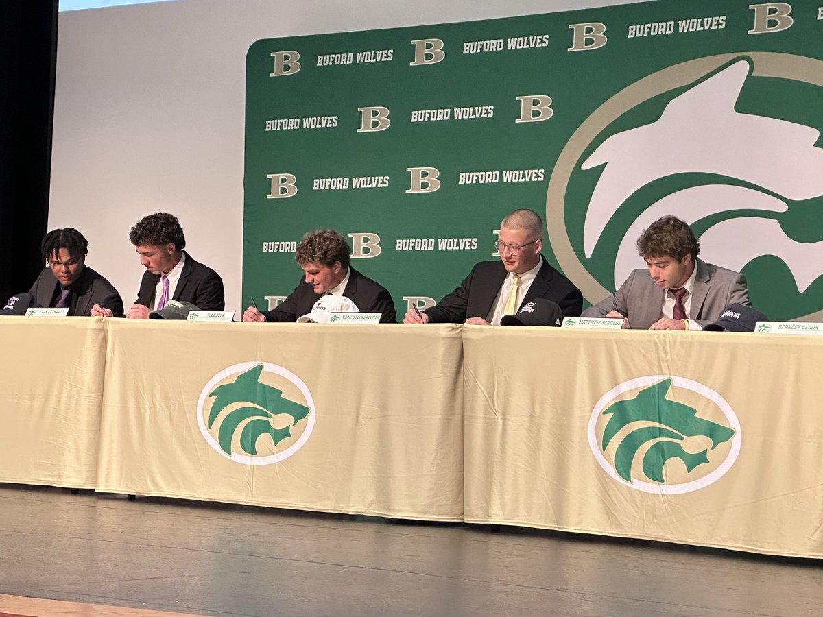 Congrats to the following 🥍 🐺’s on signing their 2024 LOI’s!

Jaydon Franklin <a href="/HCrossMLAX/">Holy Cross Men's Lacrosse</a> 

Evan Leonardo <a href="/HPUMensLax/">High Point Lacrosse</a> 

Matthew Scruggs <a href="/LRUMLAX/">LR Mens Lacrosse</a> 

Max Peek <a href="/PiedmontLax/">Piedmont Lacrosse</a> 

Noah Steinbrecher <a href="/autrojansmlax/">Anderson Men’s Lacrosse</a>