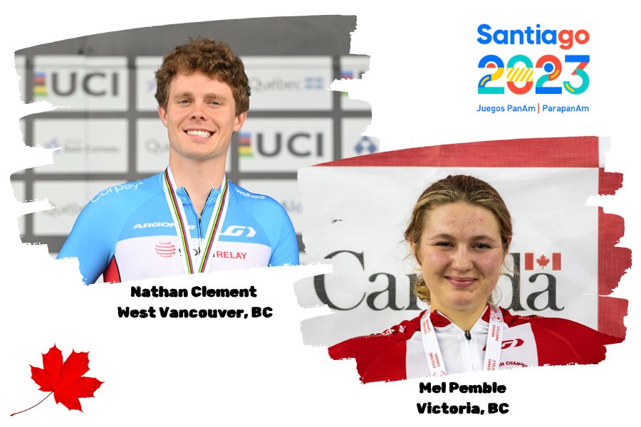 Cycling BC (@cyclingbc) on Twitter photo The <a href="/santiago2023/">Santiago 2023</a> Parapan Am Games are 1 week away, Nov 17-26 in #Santiago2023, where BC's Nathan Clement and Mel Pemble will go for 🥇 and qualification points for #Paris2024. Para cycling events on Nov 19 & 26 (Road) and Nov 23 & 24 (track). Show some ❤️ for our 🇨🇦 athletes! The <a href="/santiago2023/">Santiago 2023</a> Parapan Am Games are 1 week away, Nov 17-26 in #Santiago2023, where BC's Nathan Clement and Mel Pemble will go for 🥇 and qualification points for #Paris2024. Para cycling events on Nov 19 & 26 (Road) and Nov 23 & 24 (track). Show some ❤️ for our 🇨🇦 athletes!