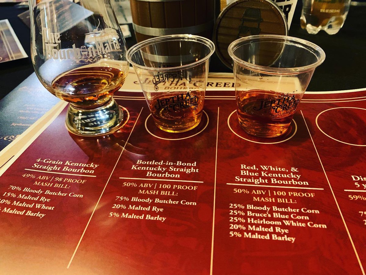 Tasting @jepthacreed offerings tonight. Very cool story, check them out when in Shelbyville KY