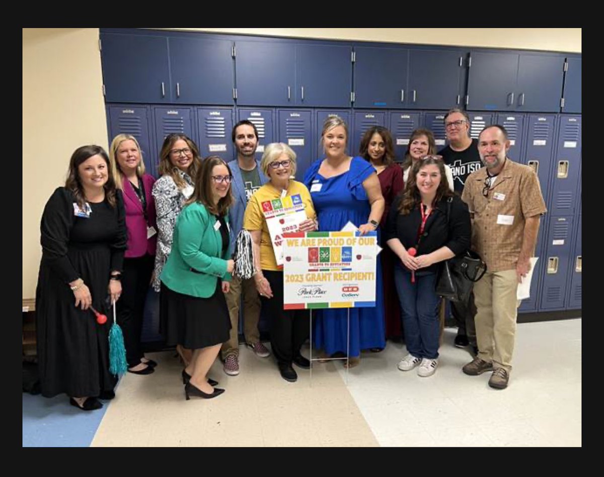 We had 3 Grants to Educators Awards presented today from the Education Foundation! Congrats to Ms. Steinbaugh, Ms. Kincaid, and Dr. Umana! #LevelUpPlanoISD