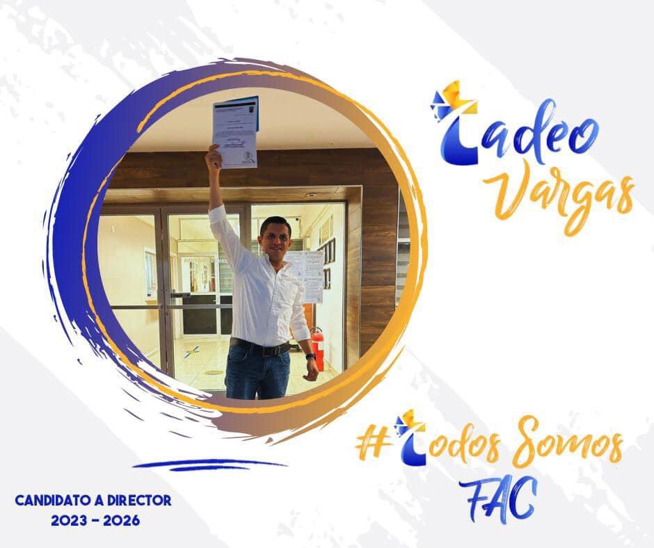 Recibe <a href="/Tadeo92/">Tadeo Vargas</a> candidatura por dirección de la FAC 

Durante la noche del martes, el abogado Tadeo Vargas recibió la constancia de registro como candidato a persona Titular de la Dirección de la Facultad de Administración y Contaduría Unidad Norte.

Recibió la constancia de