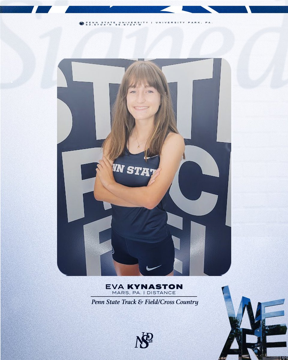 ~𝐒𝐢𝐠𝐧𝐞𝐝~

Welcome to the Blue &amp; White, Eva🔵⚪️

#WeAre | #PSUTF | #PSUXC